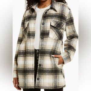 Thread & Supply Plaid Jacket - Black and Cream